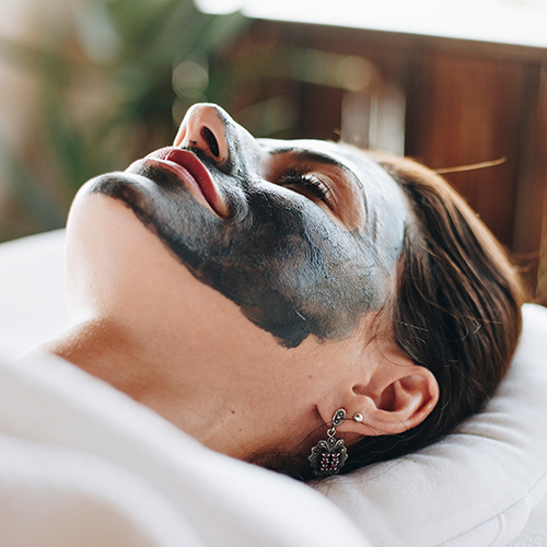 Charcoal Face Massage